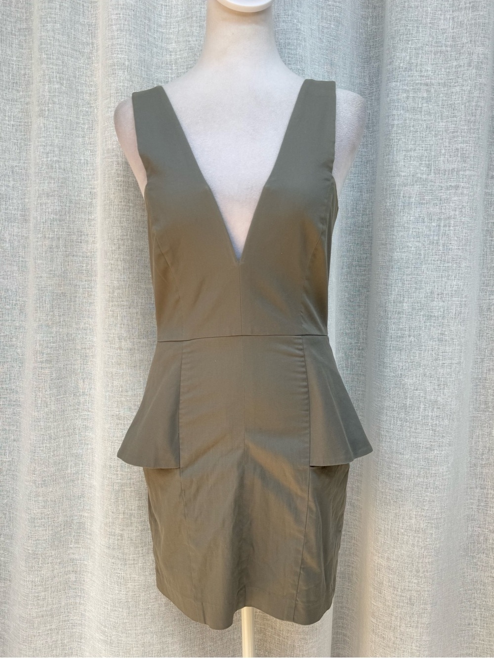 Mason gray v neck mini dress